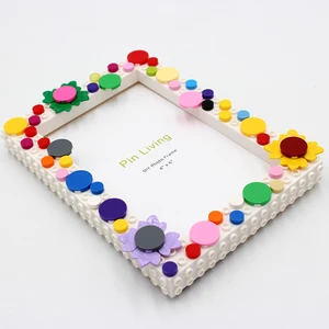 Sunflower frame for home decoration, simple color block, picture frame, handmade present creative activity, diy, 1pc 11 Main Sales Frame with Frame - №10