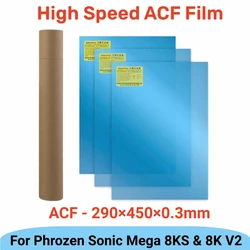 3 Peças Filme ACF 290x450x0.3mm Para Phrozen Sonic Mega 8KS 8K V2 HALOT Mega Saturn 3 Ultra Filmes de Liberação Peças de Impressora 3D de Resina