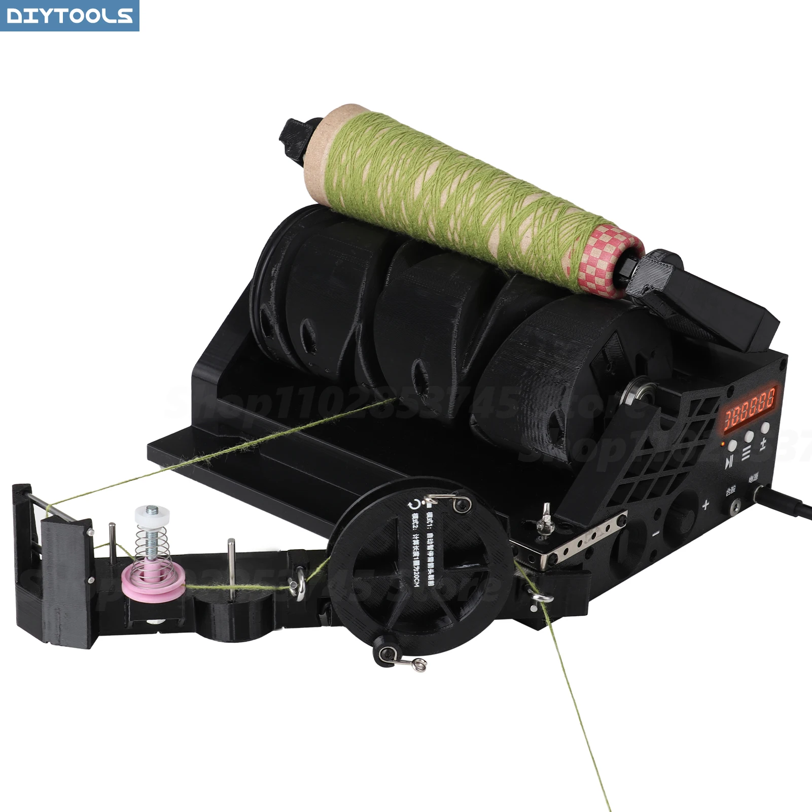 

Digital DisplayElectric Yarn Ball Winder Automatic Crocheting Yarn Large Capacity Adjustable Speed and Low Noise Intelligent co