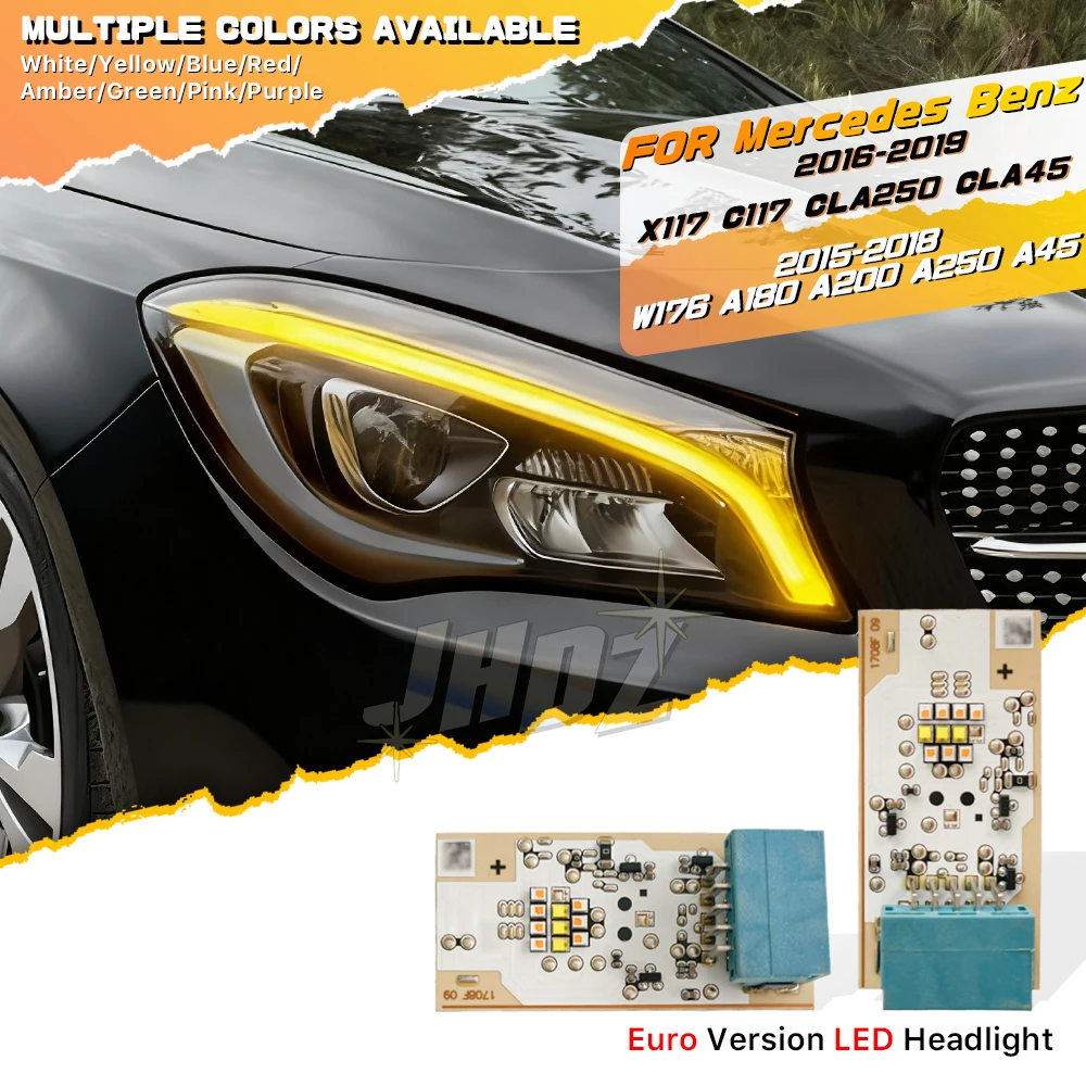 

Yellow Angel Eyes DRL Chips Board For Benz CLA Class W176 A180 A200 A250 A45 15-18 LED Headlight X117 C117 CLA250 CLA45 16-19