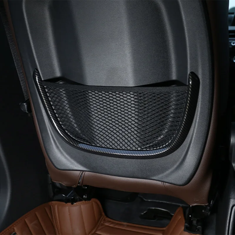 Carbon Fiber For BMW X1 F48 16-21 ABS Chrome Rear Back Net Frame Cover Trims For BMW 2 Series 218i f45 f46 For BMW X2 F47 18-21