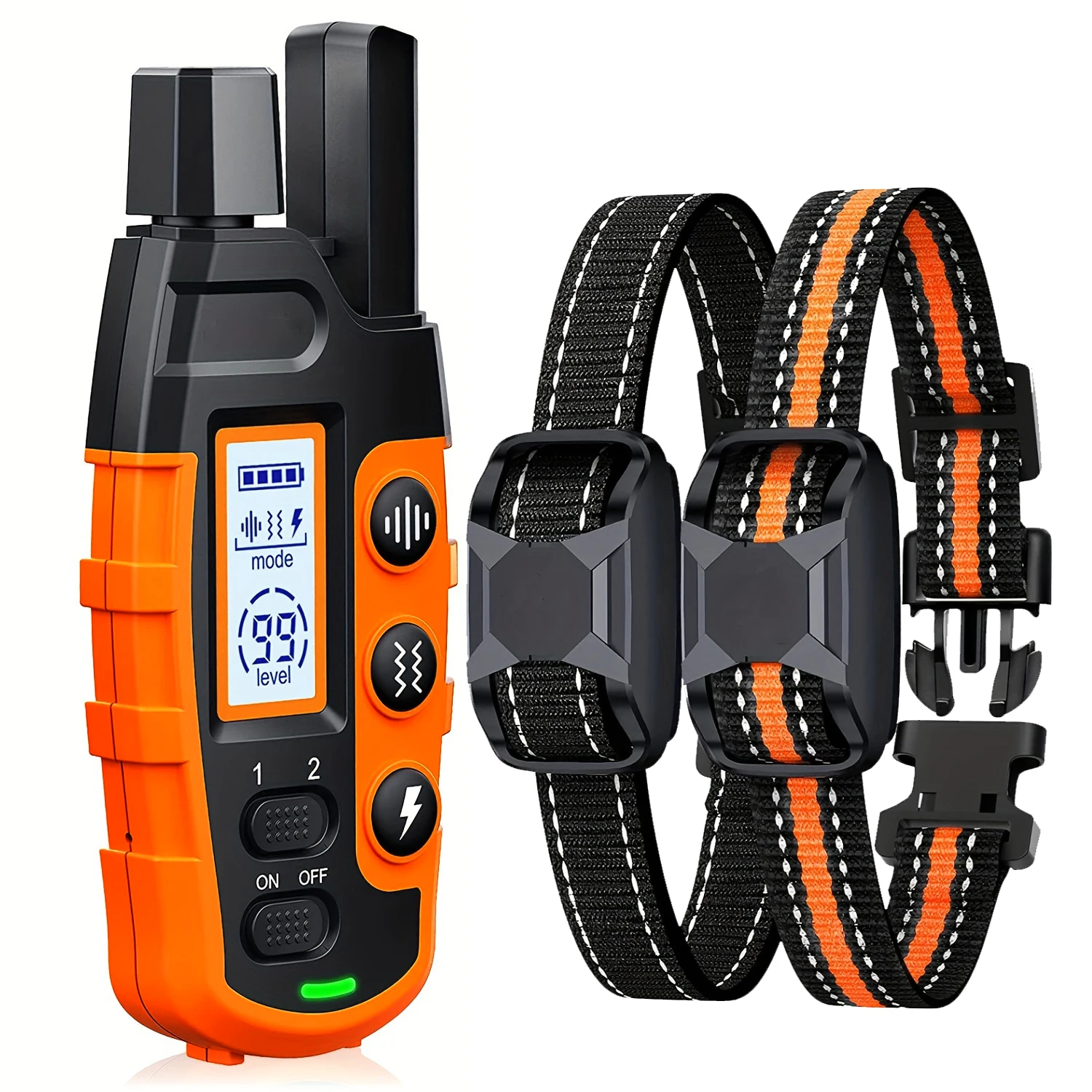 3300Ft Electric Dog Training Collar Remote Control Waterproof Pet BehaviorFor 5-120lbs Puppy With Shock Vibration