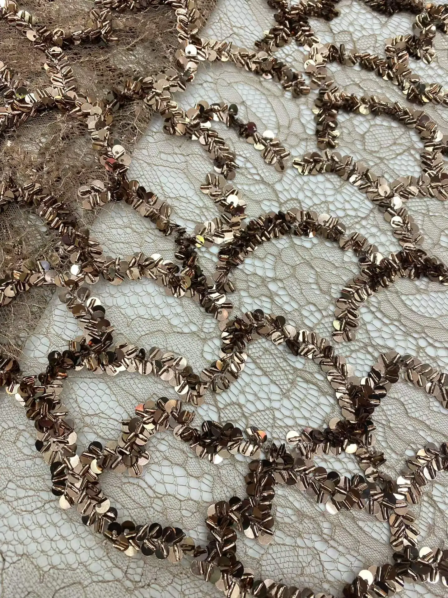 African Lace Fabric French Net Sequins Fabric 2026 High Quality Sewing Embroidered Sequins Tulle Nigerian Lace Fabric Dresses
