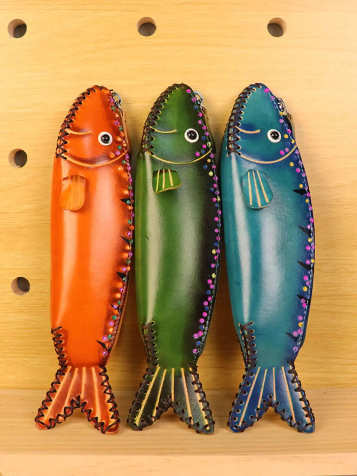 Creative Stationery Genuine Leather Pencil Case Storage Head Layer Cowhide Large Capacity Simple High-end Gift Pen Bag