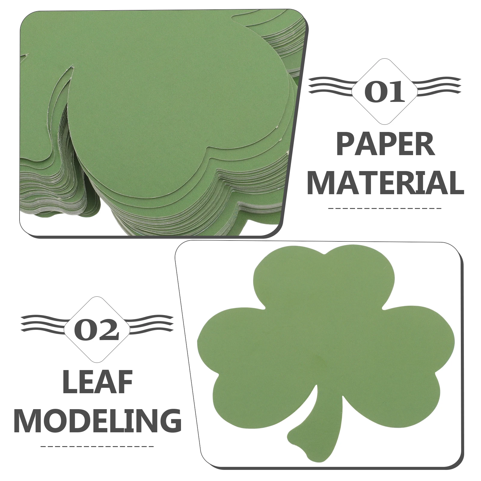 

Clover Card Leaf Paper Cutouts School Decoration for Bulletin Board Crafts Classroom Decals Child