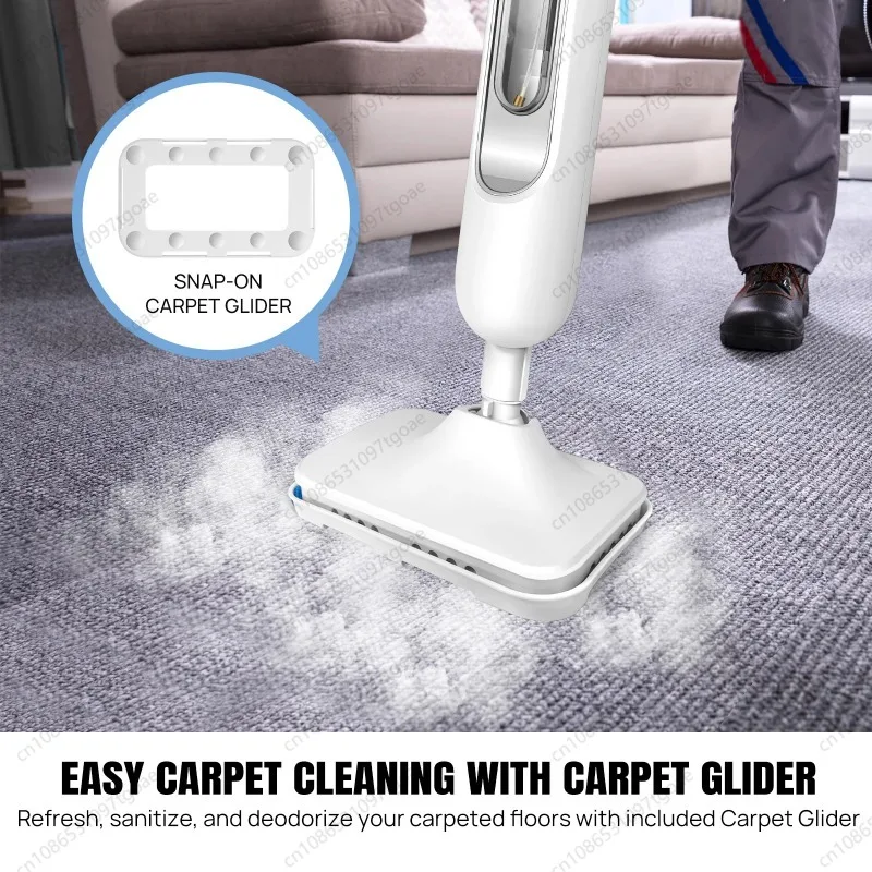 1500W Electric Steam Mop 400ml Water Tank Fast Heating High Steam for Floors Windows Carpets