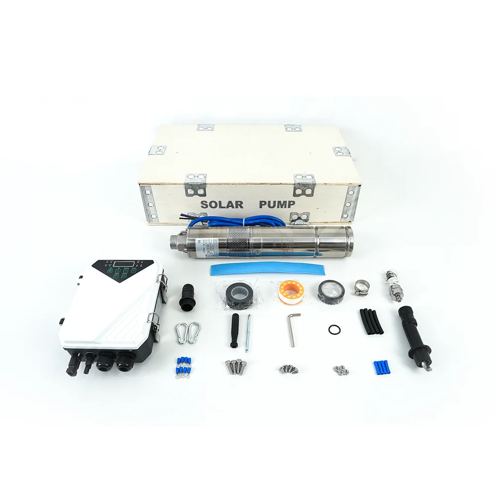 

120 Вт DC10-750V 4HP 56 м головка из нержавеющей стали солнечный глубокий погружной насос для сельскохозяйственного орошения