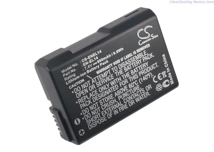 100% NEW900mAh/1030mAh Battery/Charger EN-EL14 for Nikon Coolpix P7000,P7100,P7700,D3100,D3200,D5100,P7800,D3300,D5200