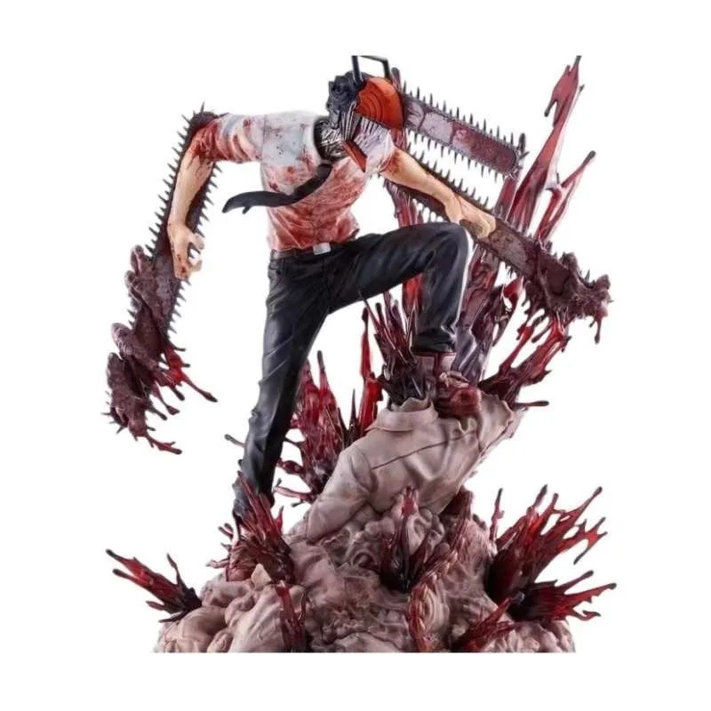 Chainsaw Man Creative Figure Chita Demon Scene Hunter Animation Model Two-dimensional Peripheral PVC Desktop Ornament Doll Model