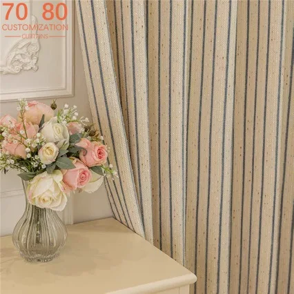 Tobago Faire Island Rainbow Small Fragrant Snow Neal Jacquard Curtains for Living Room French Window Customized