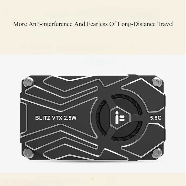 IFliht-BLITZ Image Transmission Drone, Lançador de Alta Potência, Acessórios de Fotografia Aérea, Transmissão de Vídeo, VTX, FPV, 5.8G, 2.5W