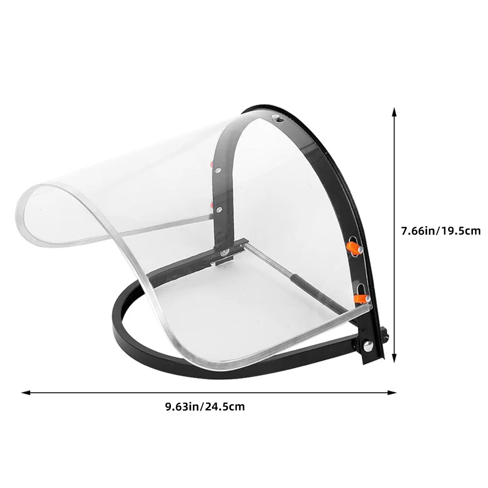 درع الوجه الشفاف للقبعة الصلبة المضادة للضباب قناع شفاف متعدد الوظائف طحن لحام حماية البناء