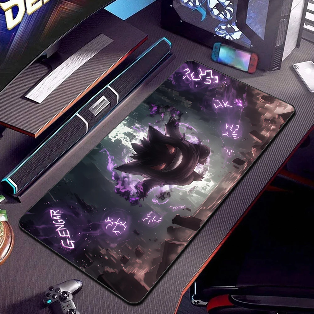 

Colorful Gaming Keyboard Mats Laptop Japan Cool Anime Mouse Pad XXL Black P-pokemonS Desk Mat PC G-gengar Gamer Cabinet Mousepad