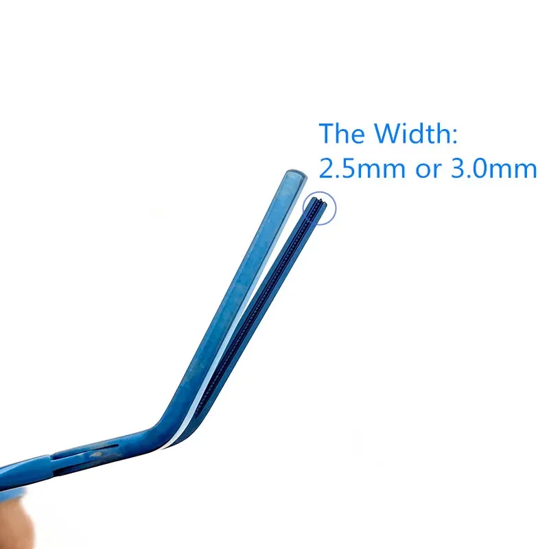 12.5cm Titanium Notched Vascular Clamp Forceps Neurosurgical Instrument