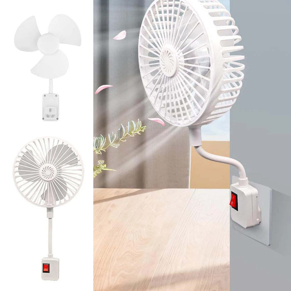 AU-Stecker Wiederaufladbarer Handventilator Leise Kühlung Powerbank Mini-Plug-in-Ventilator für Sommer, Outdoor und Reisen – Detail 1