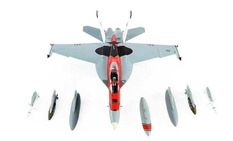 Fine 1/72 US F/A-18F F18 Fighter Model VFA-41 Black Ace Squadron  Alloy finished product collection model