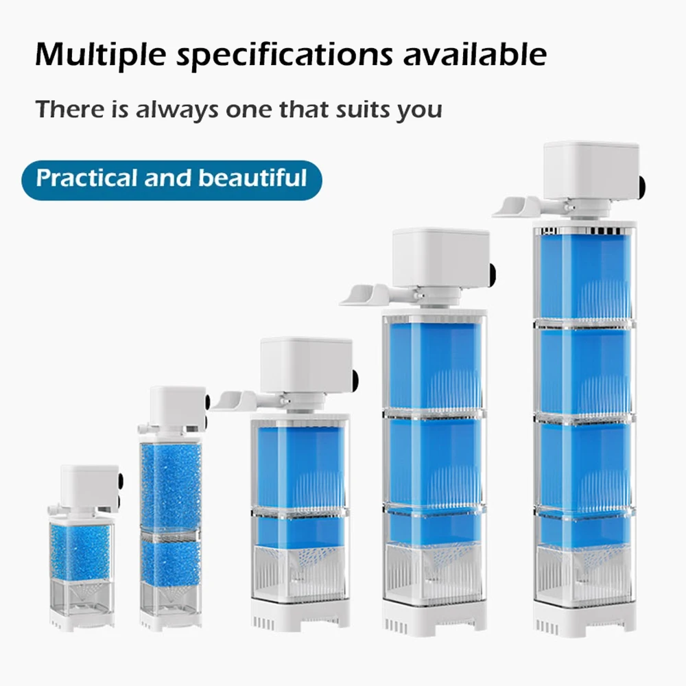Aquarium Filter Pump, Submersible Quiet Aeration Pump, Built-in Water Pump, Aquarium Air Pump, Wave Maker, 220V - view 2
