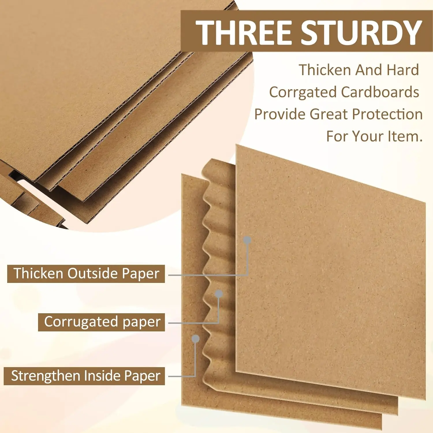 8x8x4-Small-Shipping-Boxes-100-Pack-Brown-Corrugated-Box-Mailers, Cardboard Boxes for Packaging Small Business, Mailing