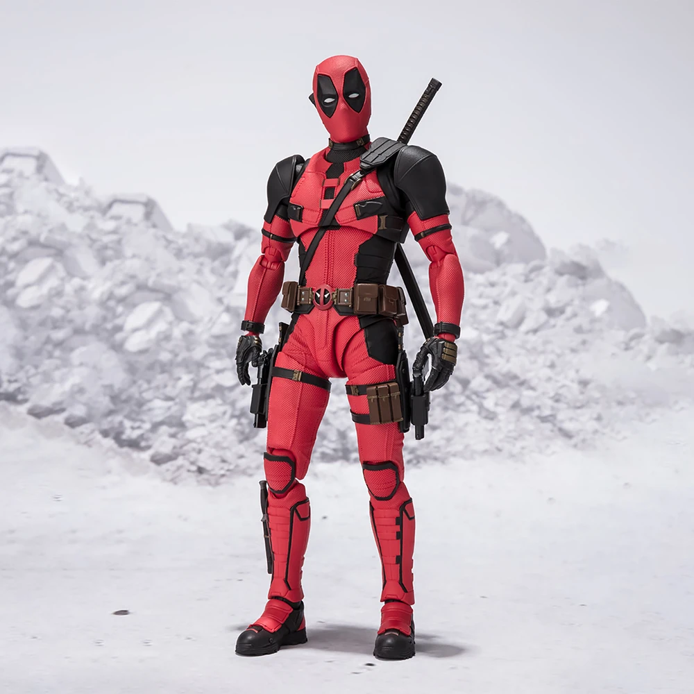 Original NEW Bandai S.H.Figuarts Deadpool & Wolverine 155 mm Nice SHF Anime Movie Model Collectible Action Figure Ornament Toys