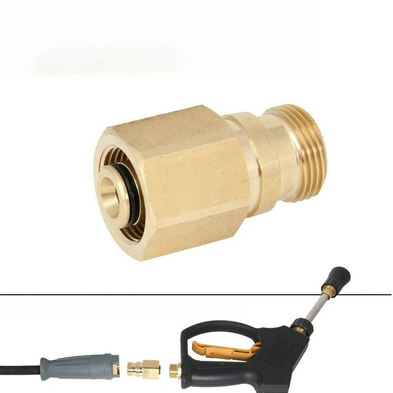 TRD For High Pressure Water Gun Adapter M22-14 Brass Connector Compatible With Karcher HD Series Pressure Washers