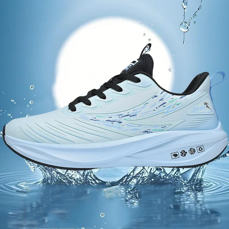 

New Autumn-winter Ultra-fine Leather Carbon Board Sports Casual Shoes, Lightweight and Slip-resistant Men's Running Shoes