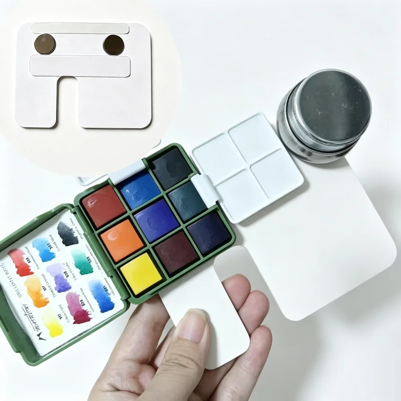 Portable Magnetic Sketch Board Watercolor Box Base Travel Painting Holder for Artist Outdoor Watercolor Painting Art Accessories