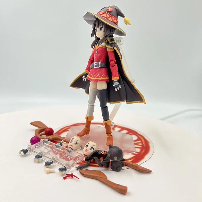 13cm Figma #407 KonoSuba 2 Megumin Anime Figure #399 KonoSuba Aqua Action Figure #425 Kazuma Figurine Adult Model Toys Gifts