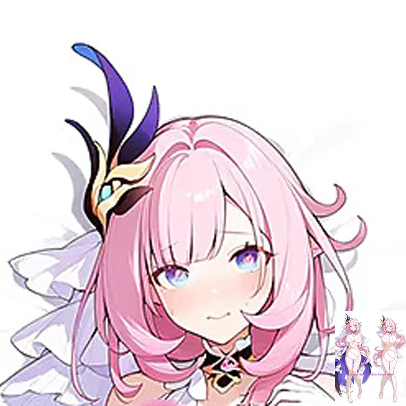 

Dakimakura Anime Pillow Cover Elysia Double Sided Print 2-Side Print Pillowcase Body Decoration