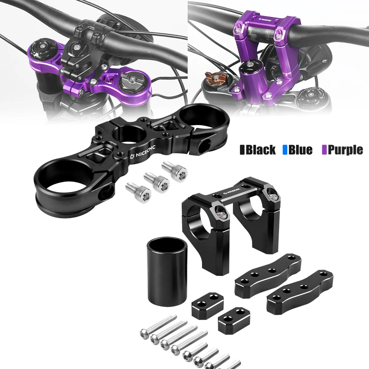 

For Surron Light Bee X S Sur-Ron Front Handlebar Bar Riser Mount Bracket Upper Triple Clamp Top Link Top Link Plate Bracket Kit