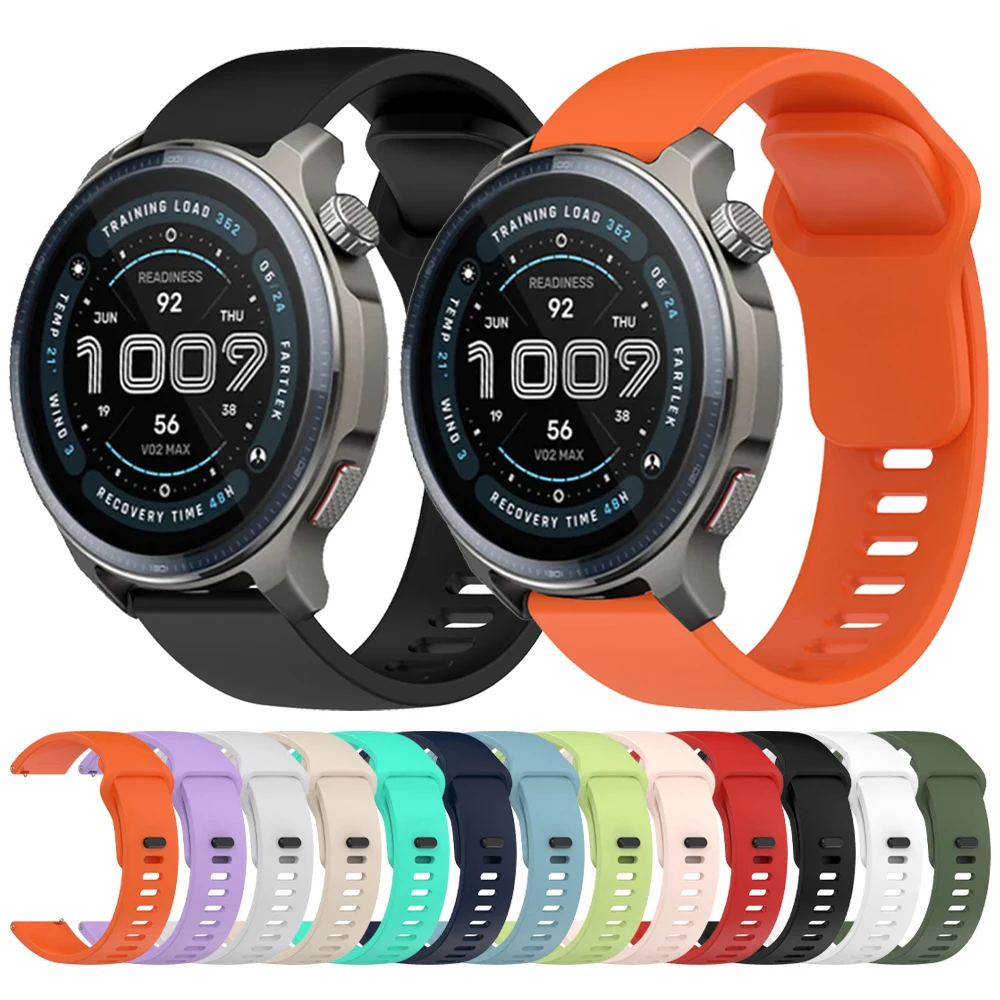 ل Amazfit Balance 2 الرياضة سيليكون حزام كوريا سوار ل Amazfit Bip 6 5/Active 2/GTR 4/GTR3 Pro/GTS 4 2 mini/GTS3 2e الفرقة
