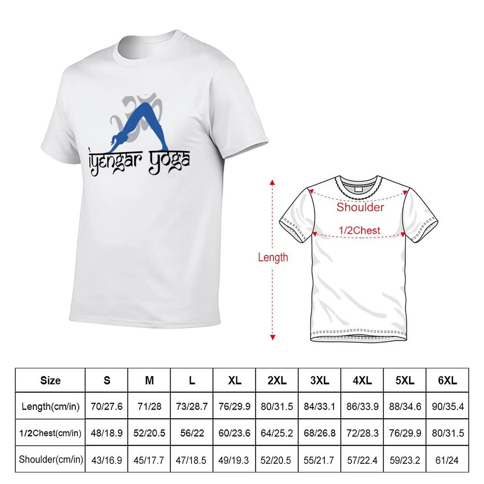 man Yoga 100% T-Shirt funny shirts Iyengar cotton t shirts t