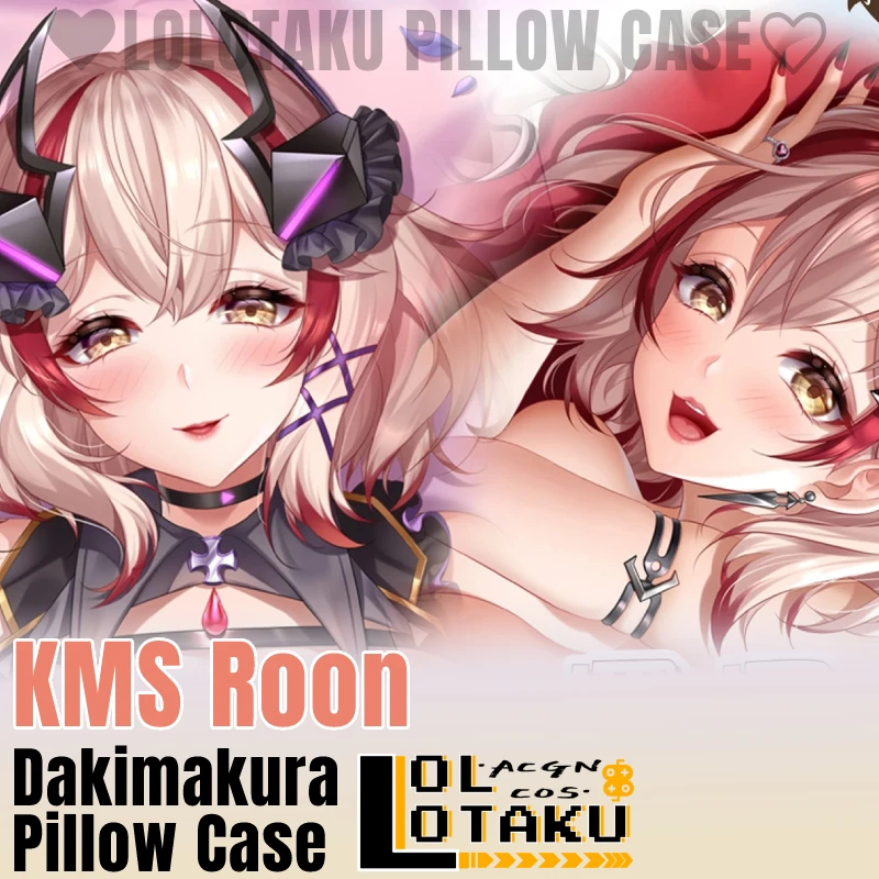 

KMS Roon Dakimakura Azur Lane Game Anime Sexy Pillowcase Hugging Full Body Pillow Case Cushion Cover Home Bedding Decor Gift