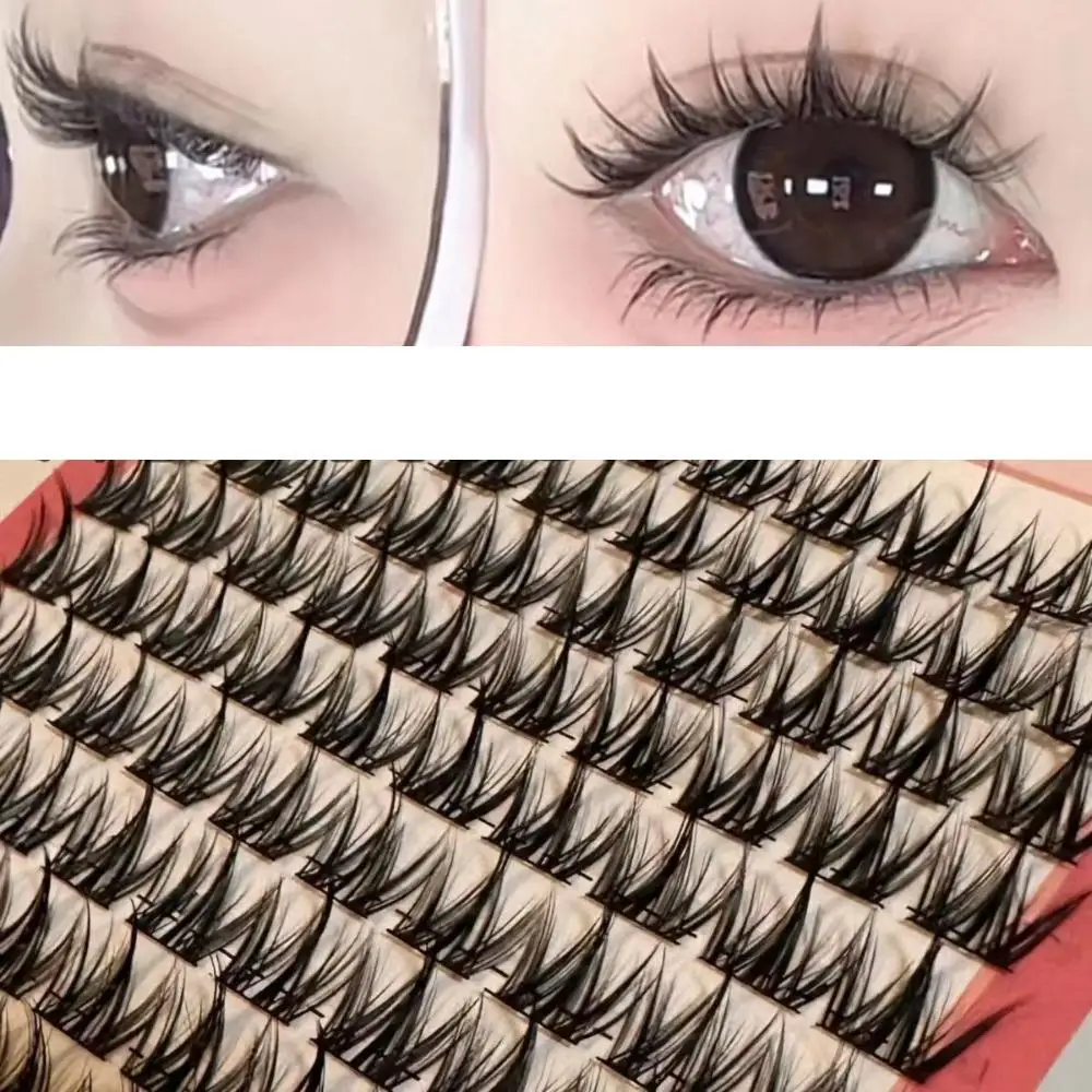 Fashion  Natural Glue Free False Eyelashes for Women High Quality Easy To Apply Long Lasting Single Cluster Curled Suitable