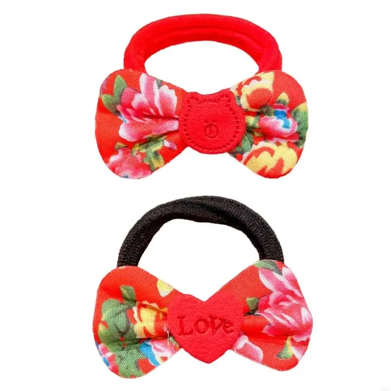 

39XE Temperament Northeast Hair Tie Elastic Hair Rope for Girl Ponytail Holder