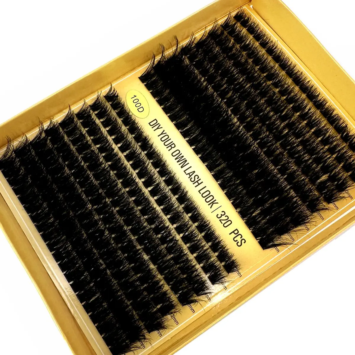 320Ps DIY 5D Fluffy Lash Clusters 60D 80D 100D Dicke Wimpern Cluster D/DD Curl Wispy Einzelne Wimpern 9-16mm Wimpern Verlängerung – Detail 10