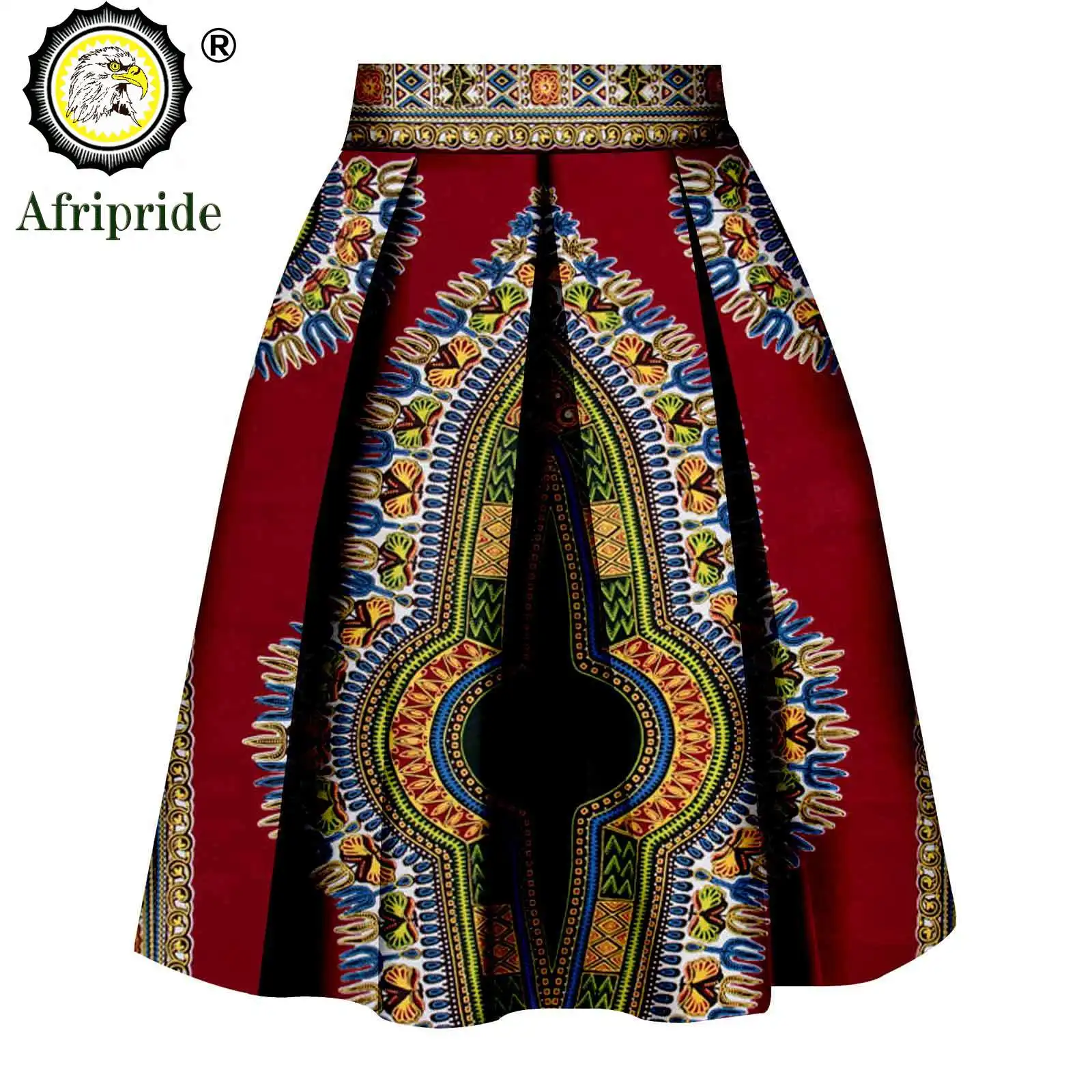 African Print Clothes for Womem private custom pure cotton ankara print dashiki bazin riche casual skirt for women S1827008