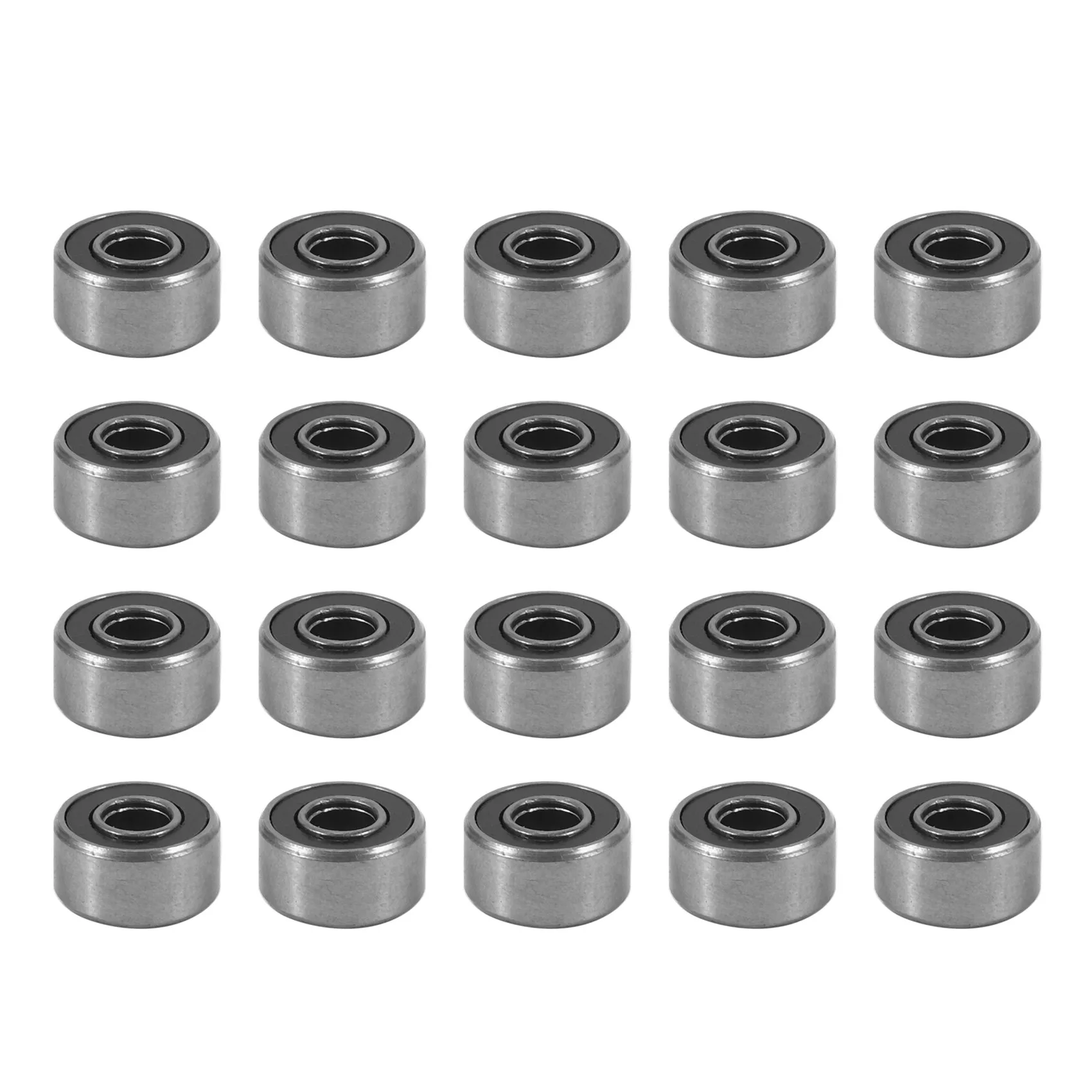 693RS 3mmx8mmx4mm Double Sealed Miniature Deep Groove Ball Bearing 20pcs