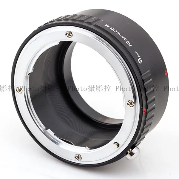 Anel adaptador AI-EOSM para lente de montagem nikon AI para canon EOSM EF-M eosm/m1/m2/m3/m5/m6/m10/m50/m100 Câmera sem espelho