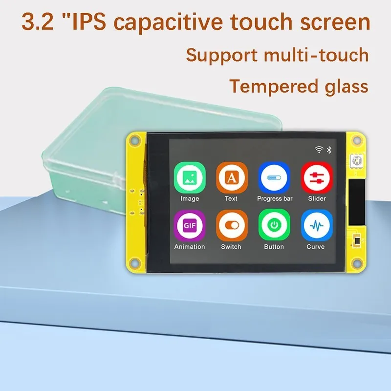 3.2 Inch ESP32 Touch Screen Lvgl WiFi & Bluetooth-compatible Board 240*320 IPs Smart Display IPS LCD TFT Module for Arduino 