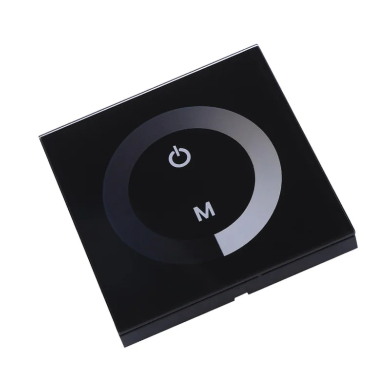 

Одноцветная сенсорная панель, диммер, настенный переключатель, контроллер, светодиодная лента постоянного тока 12 В-24 В, белый