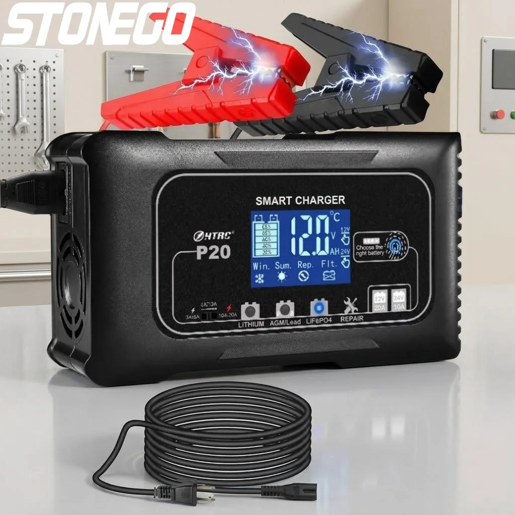 20A Lcd Battery Cha…