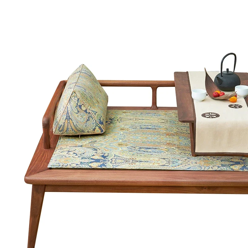 阿羅漢ベッドパームクッション 新しい中国風 厚手 滑り止め ソファクッション 無垢材 マホガニー ソファシート