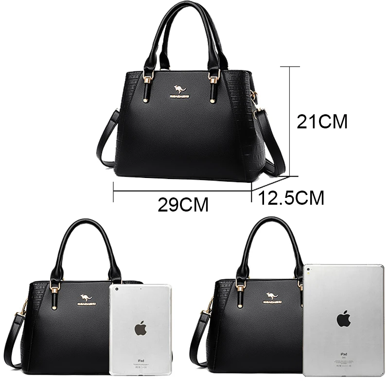 Luxury Designer Handbag Brand High Quality Soft Leather Bags 2024 Sac Crossbody Shoulder Bag For Womens Casual Tote Bag Bolsos