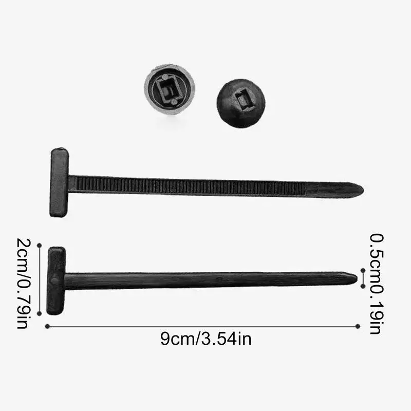 Picture 7: 100PCS balck Nylon Universal Cable Tie Buckle Multipurpose Plastic Cable Tie Tool Heavy Duty Self Locking Nylon Zip Ties