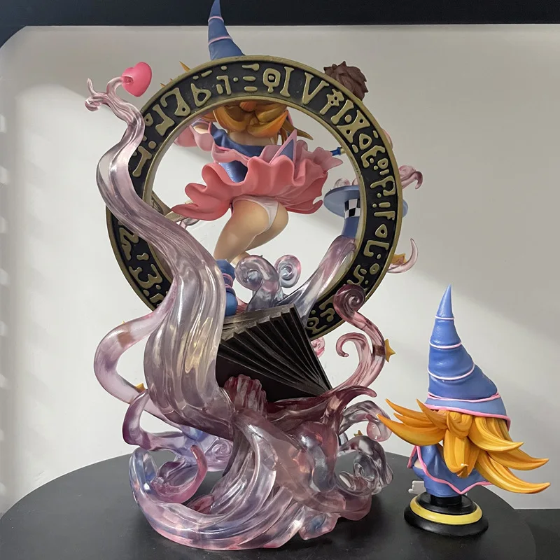 In Stock 37.5cm Yu-Gi-Oh! Duel Monsters Figure Dark Magician Girl Action Figures PVC Model Collection Desk Decor Toys for Gifts