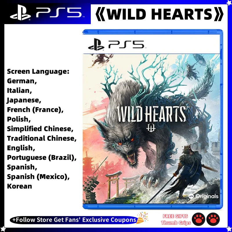 

Sony Playstation 5 PS5 Game CD NEW WILD HEARTS 100% Official Original Physical Game Card WILD HEARTS Playstation 5 PS5