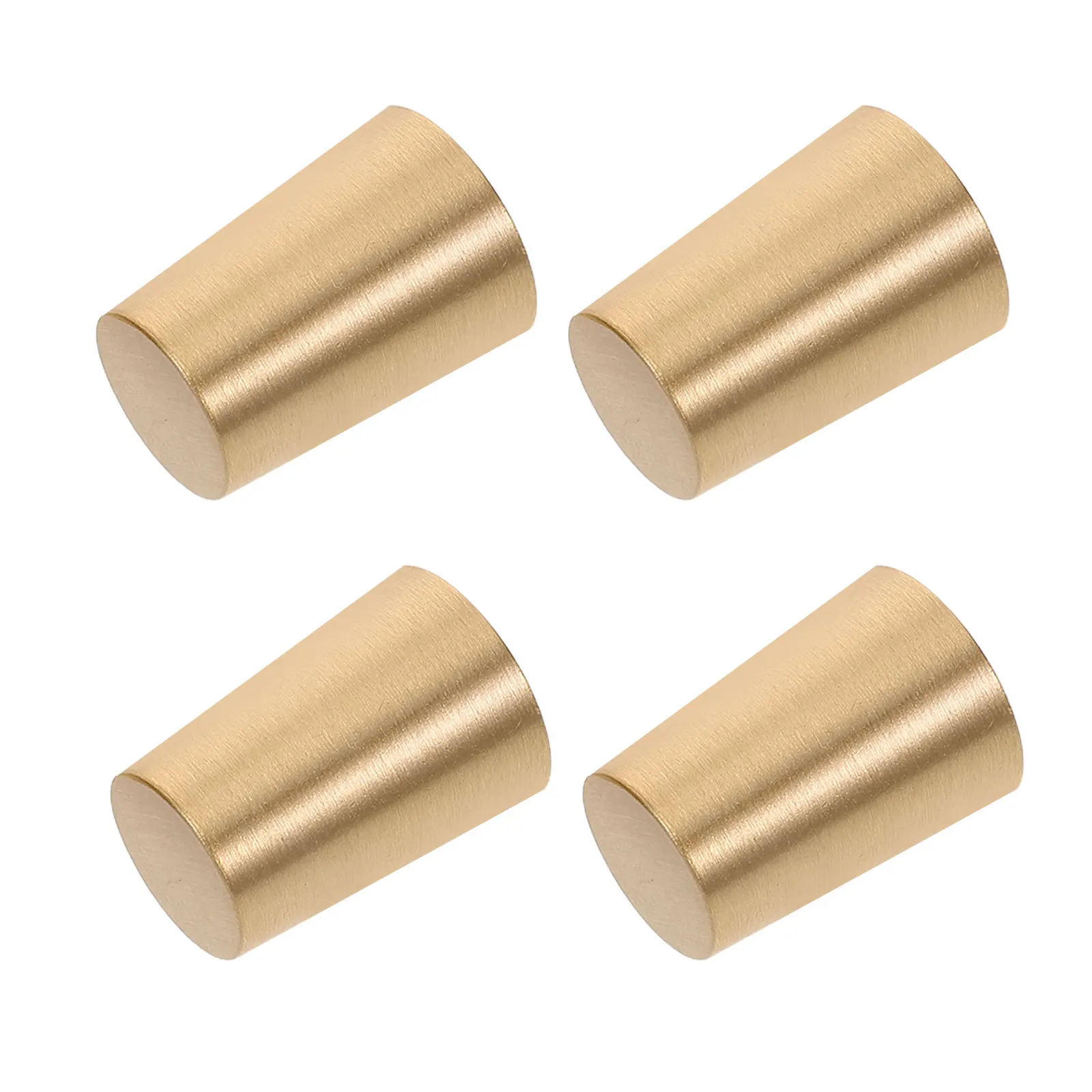 4 pc Wooden Base Brass Feet Crafts Anti Skid Tray Legs Pad Cutting Board Decorative Box Feet Jewelry Case Hardware Furniture image 4