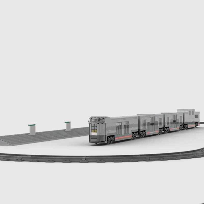 Bloques de construcción de la serie de trenes de ferrocarril Moc, modelo de tren expreso de uso múltiple, tecnología de construcción, juguete de bloques modulares, regalos de vacaciones