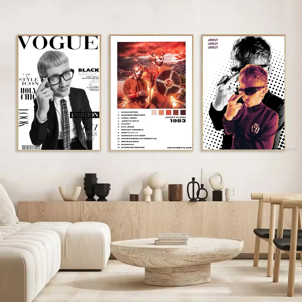 1 قطعة جوست كلاين المغني المشارك ذاتية اللصق الفن مقاوم للماء ورقة ملصق مقهى بار غرفة جدار ديكور #3