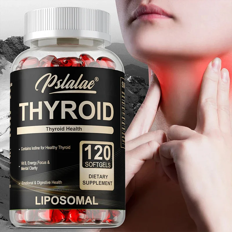 

Thyroid Support Supplement - For Thyroid Function and Health, Helps Metabolism, Energy and Focus Formula